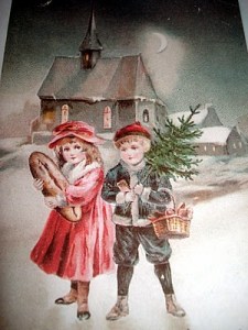 Antica cartolina di Natale