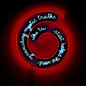 Bruce Naumann: The true artist helps the world by revealing mystic truths