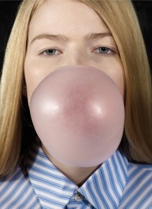 Ethridge Roe, Louise Blowing a Bubble, 2011