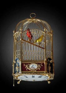 Jaquet-Droz Pendule automate aux oiseaux chanteurs dans une cage accaompagnés de six mélodies (ca. 1785)